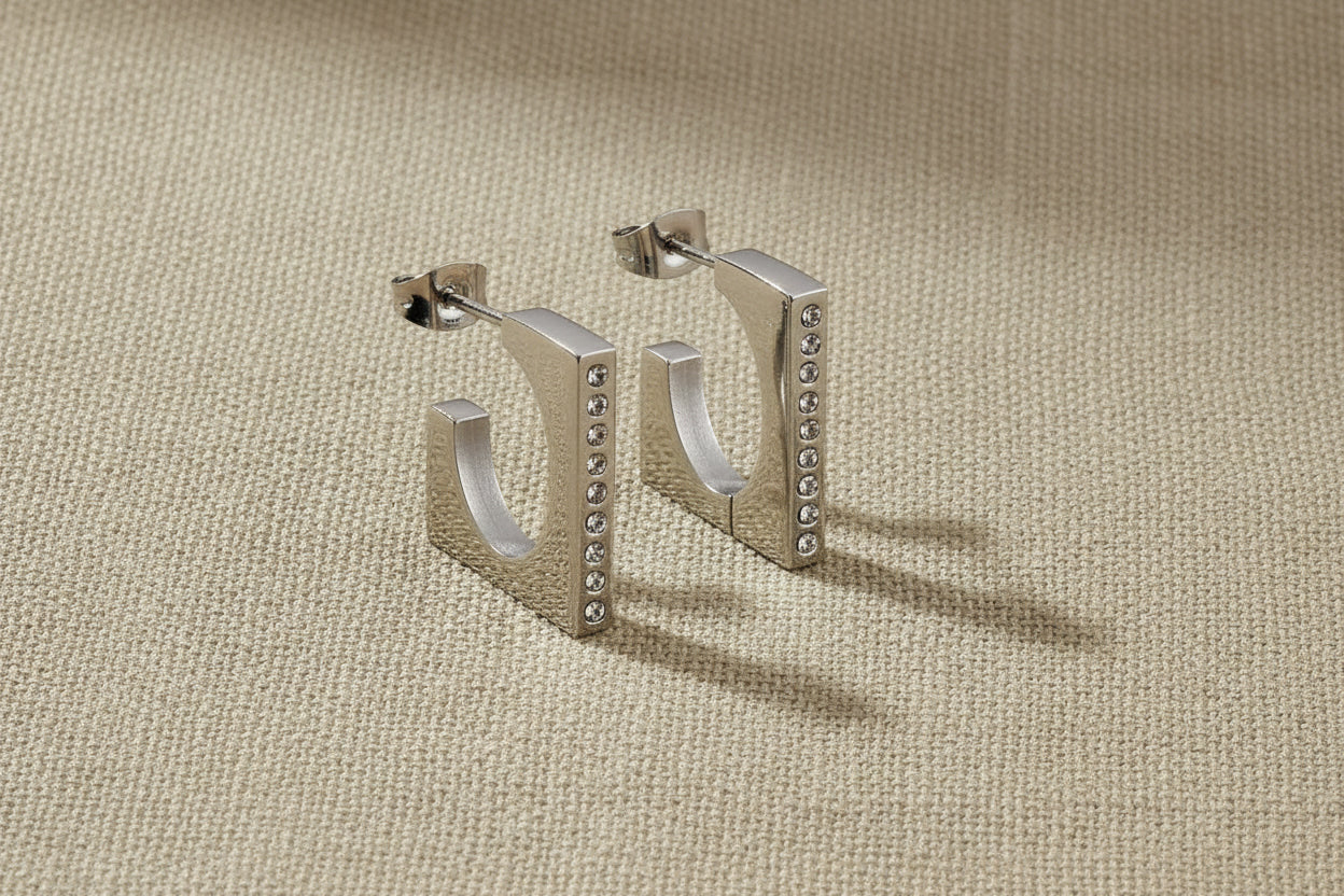 Silver Chic C Hoops