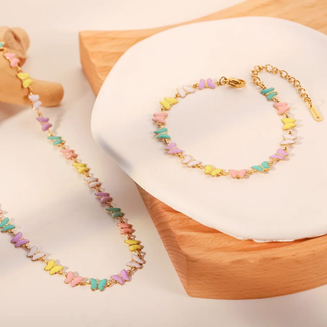 Pastel Butterfly Bracelet