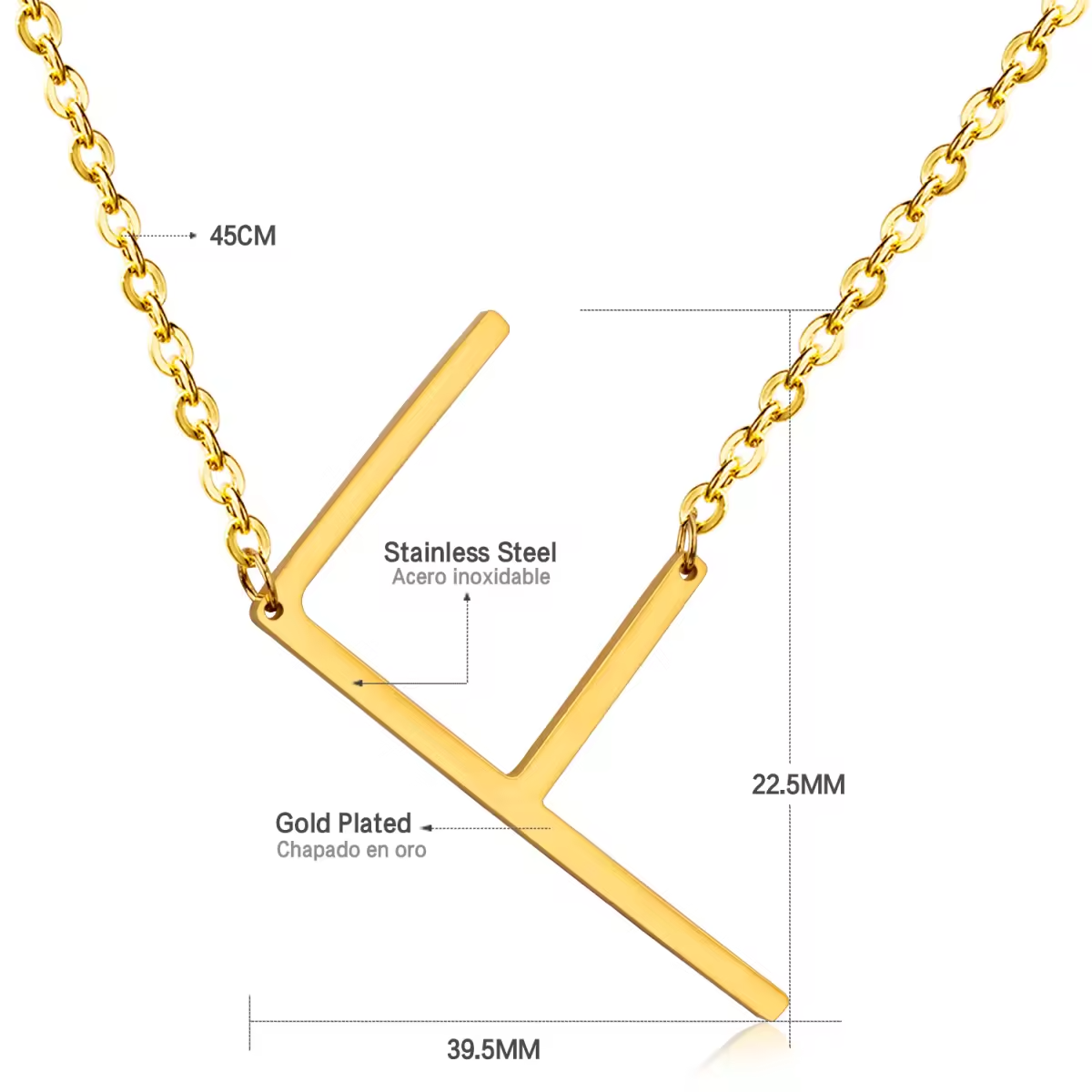 Pre order - Zelie Letter Necklace