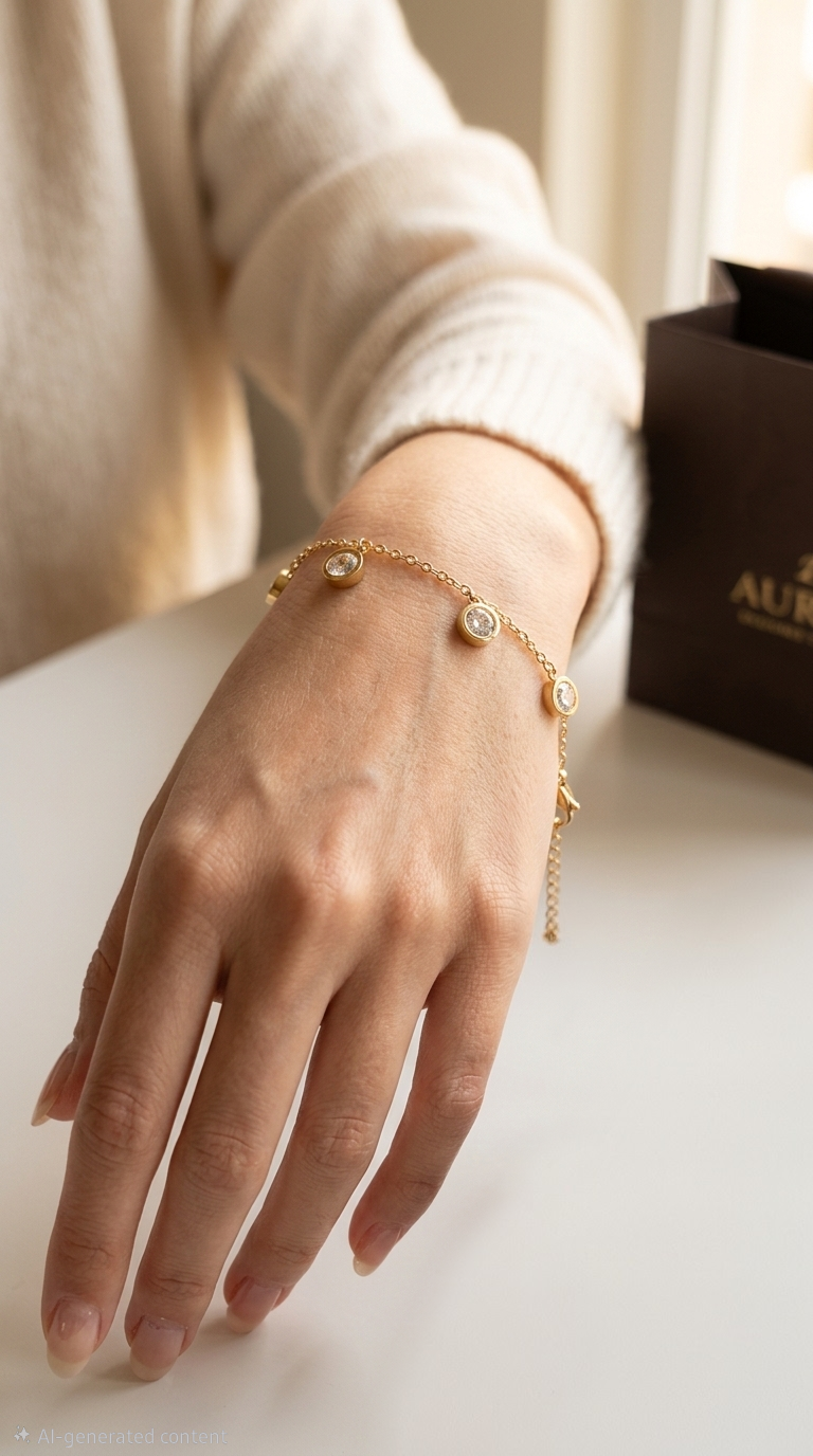 Indie Crystal Drop Bracelet