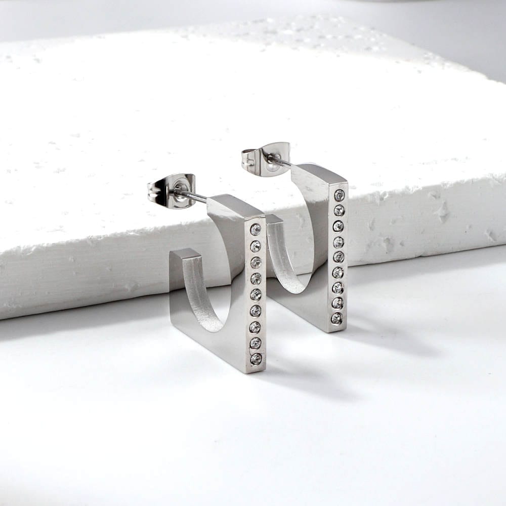 Silver Chic C Hoops