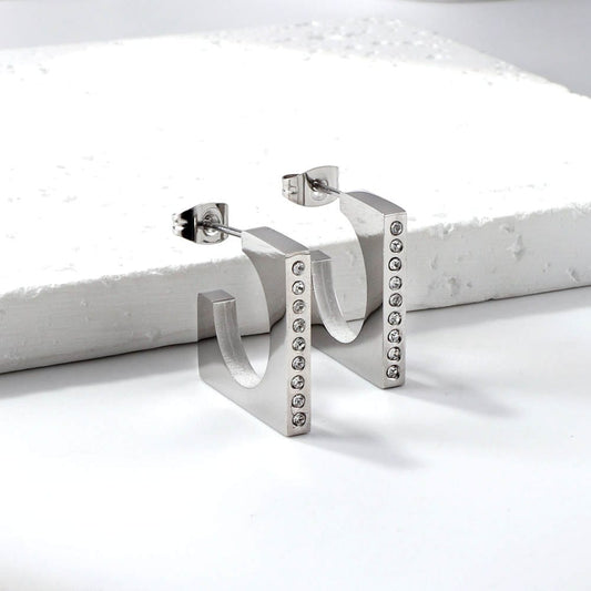 Silver Chic C Hoops