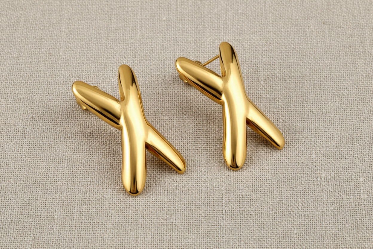 Gold NYX Earrings