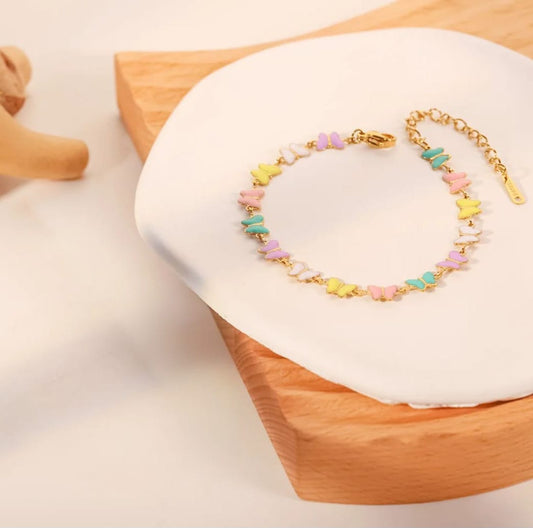 Pastel Butterfly Bracelet