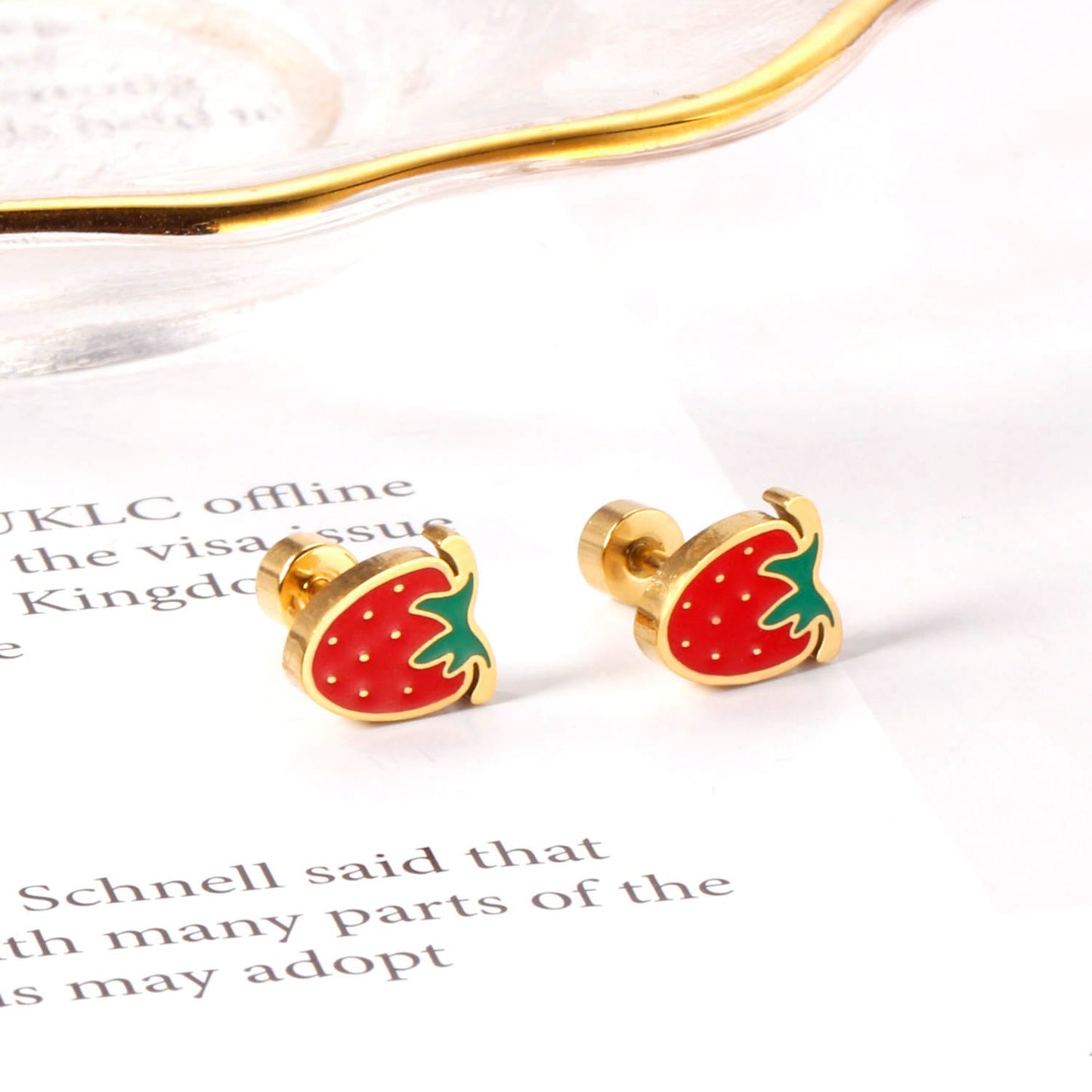 Strawberry Stud Earrings