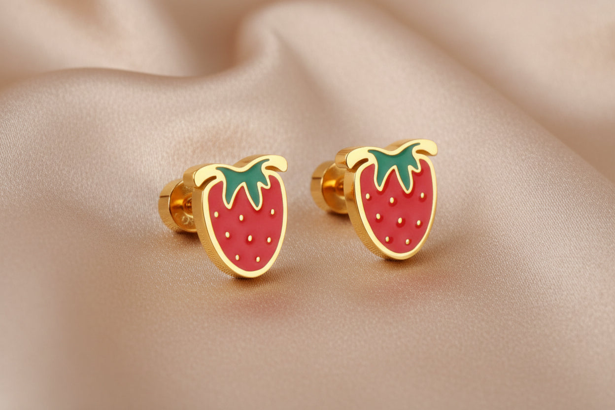 Strawberry Stud Earrings
