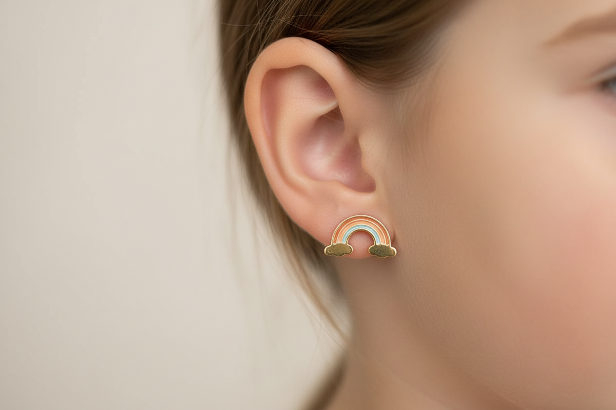 Rainbow Stud Earrings
