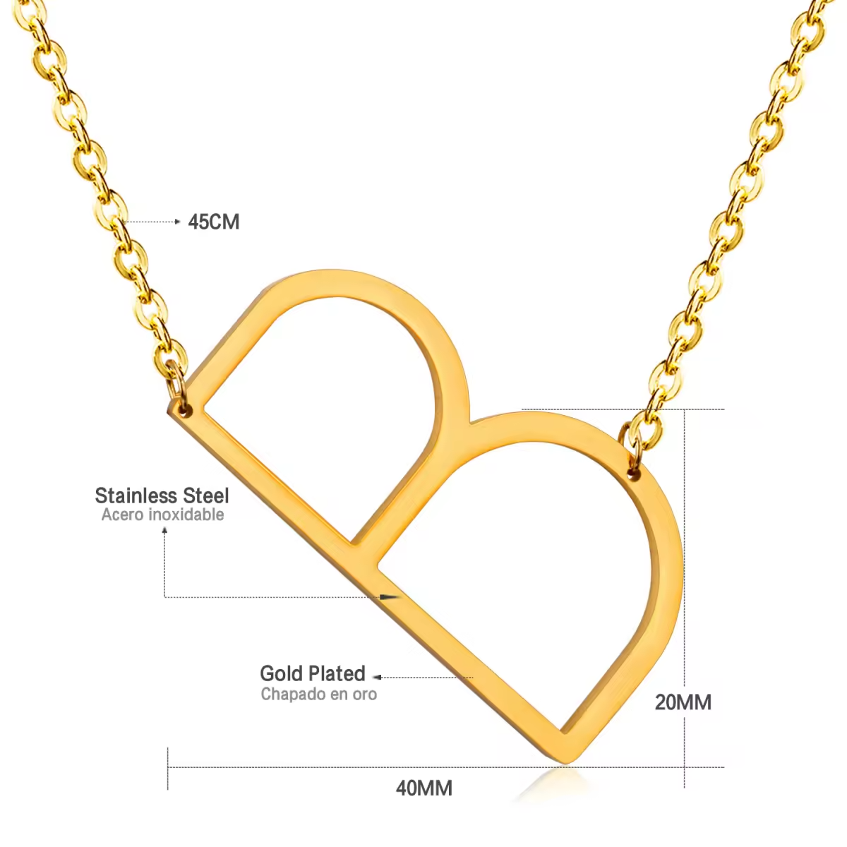 Pre order - Zelie Letter Necklace
