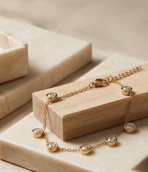 Indie Crystal Drop Bracelet