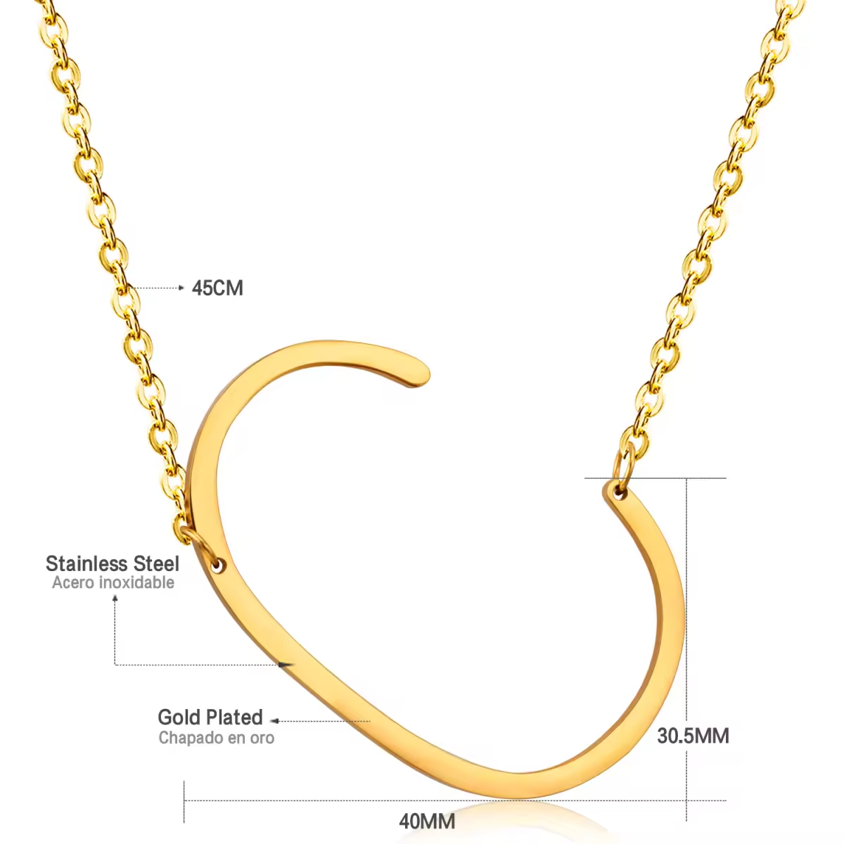 Pre order - Zelie Letter Necklace