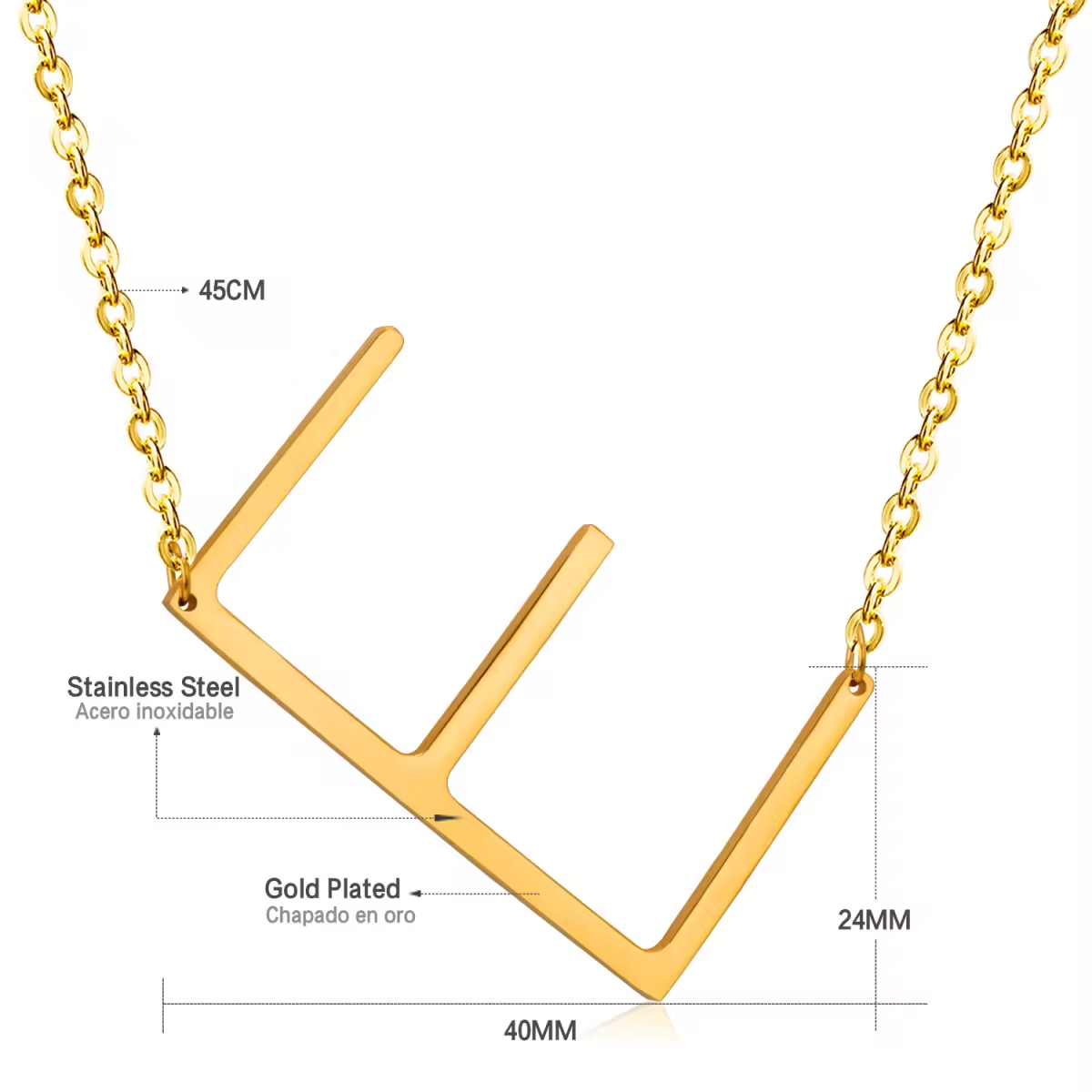 Pre order - Zelie Letter Necklace