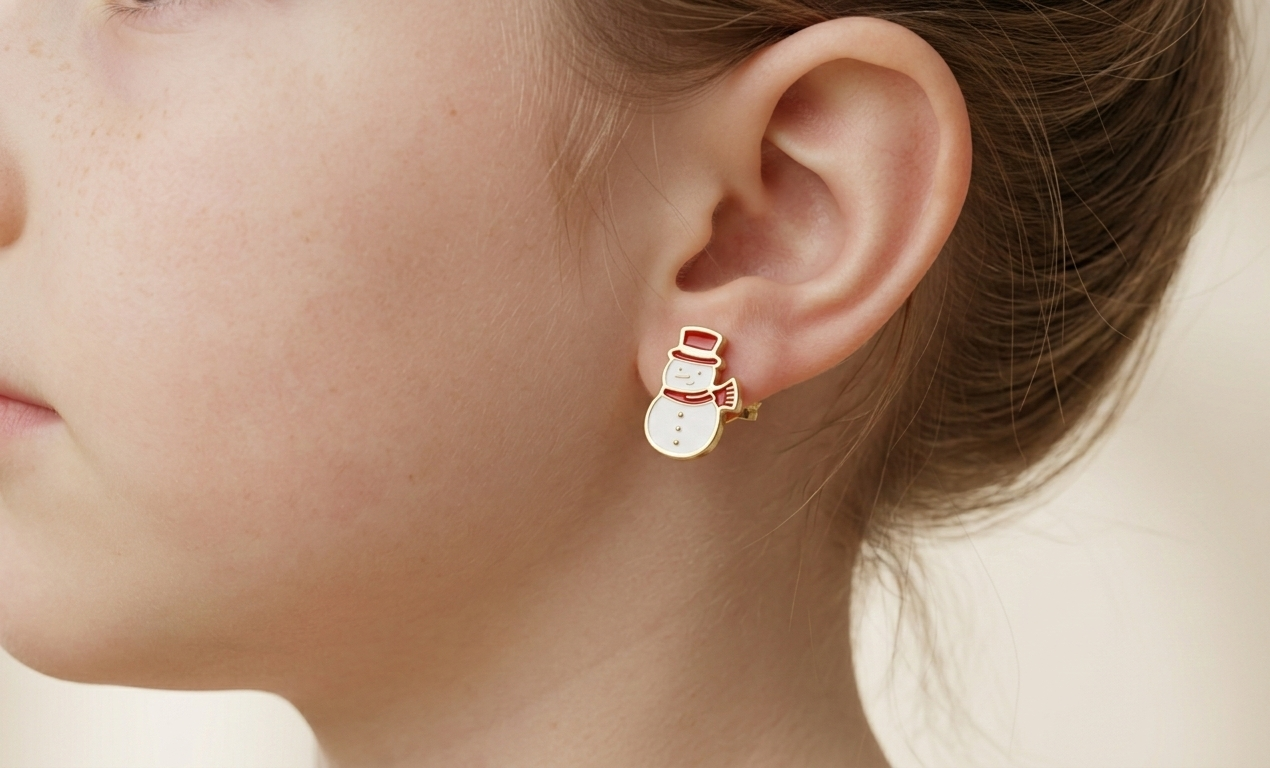 Snowman Stud Earrings