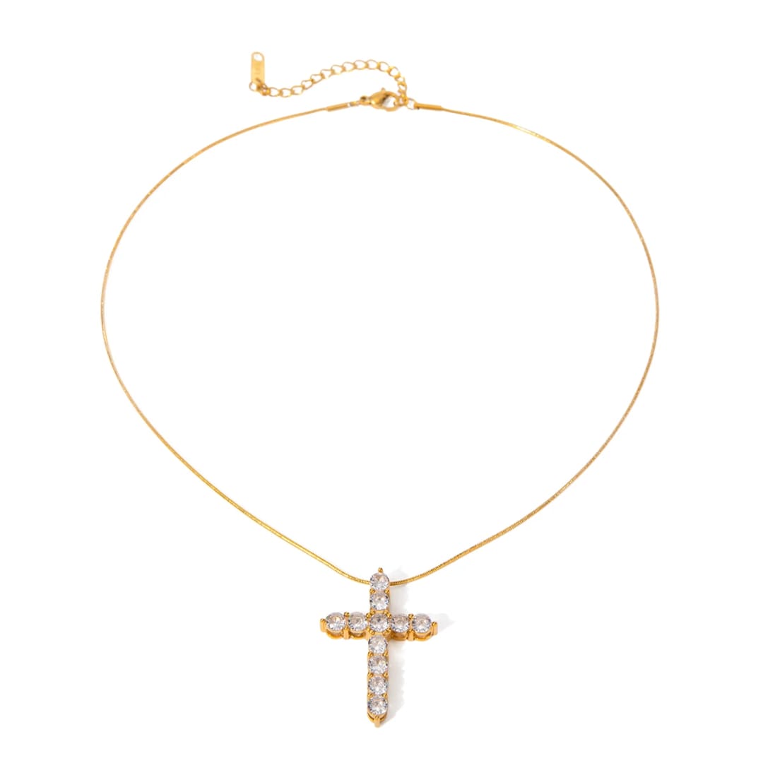 Crystal Cross Necklace