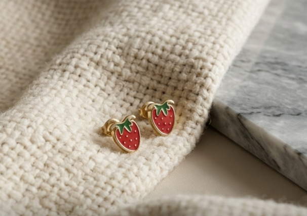 Strawberry Stud Earrings