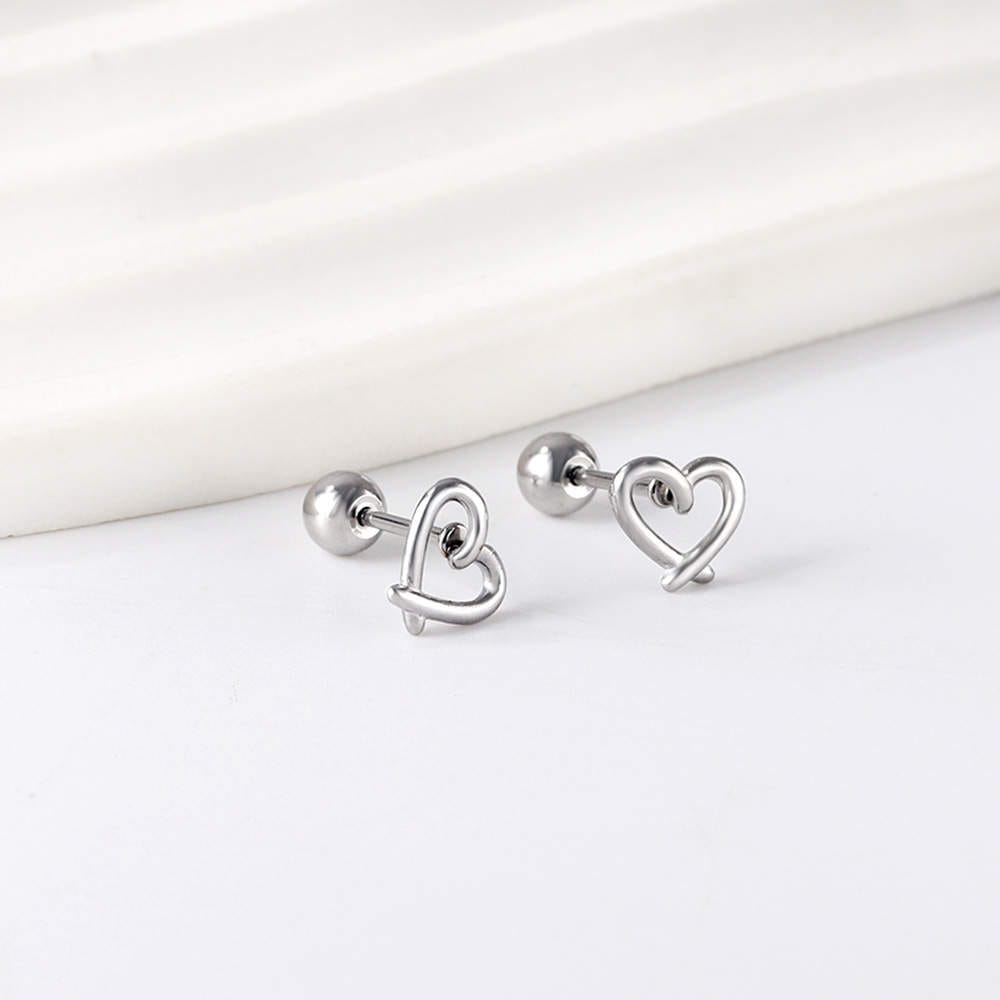 Lumière Heart Stud Earring
