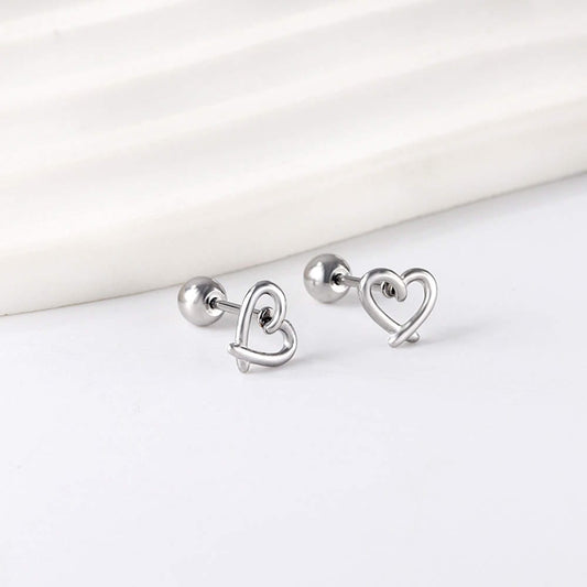 Lumière Heart Stud Earring